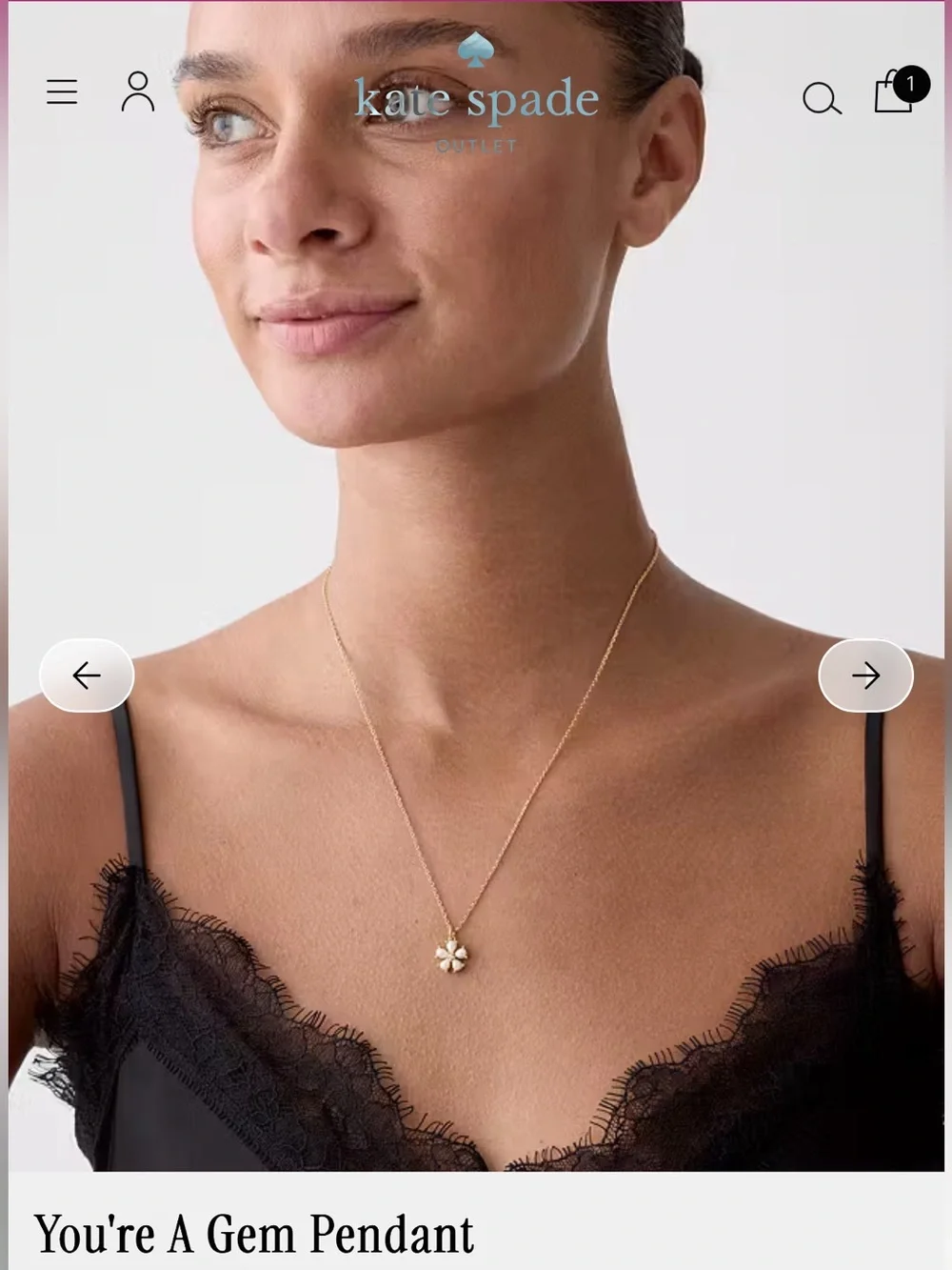 Kate Spade You're A Gem Pendant